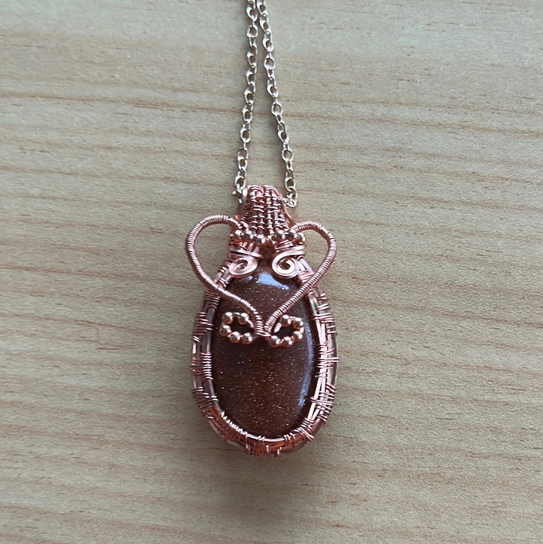 Goldstone pendant